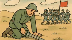 Dowcip: Bohater upadł na duchu, ale...