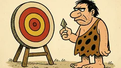 Dowcip: Człowiek pierwotny i grot strzały...