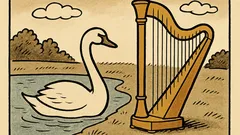 Dowcip: Harfa podobna do łabędzia…