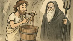 Dowcip: Orfeusz wchodzi do Hadesu z cebrem