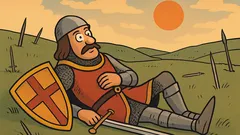 Dowcip: Mężny Roland, leżąc na polu walki...