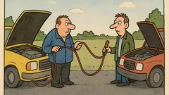 Dowcip: Chyba wystarczą dłuższe kable rozruchowe i odpali…