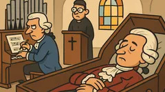 Dowcip: Mozart pisze Requiem, a czas ucieka