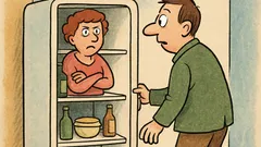 Dowcip: Kiedy zapomnisz zapukać do lodówki...