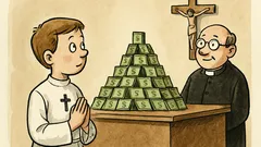 Dowcip: Pieniądze z komunii to piramida?