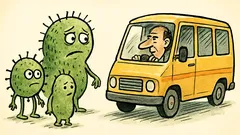 Dowcip: Wśród wirusów rozróżniamy mikroby mikrony mikrusy mikrobusy