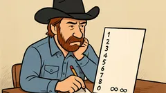 Dowcip: Chuck Norris doliczył do nieskończoności…