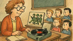 Dowcip: Nauczycielka puszcza płyty, żołnierze do boju