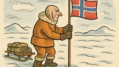 Dowcip: Amundsen zasadził flagę na biegunie...