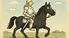 Dowcip: Joanna d’Arc miała białą zbroję...