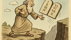 Dowcip: Mojżesz ogłasza dziesięć przykazań i…