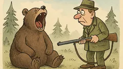 Dowcip: Niedźwiedź ryknął, jakby go zarzynali...