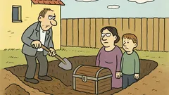 Dowcip: Baryka zakopał majątek w piwnicy…