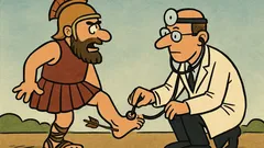 Dowcip: Pięta Achillesa ma słaby punkt…