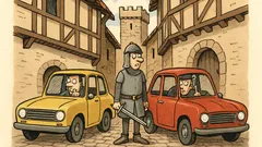 Dowcip: W średniowieczu drogi były tak wąskie...