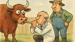 Dowcip: Rolnik dmucha w rurkę po swojemu