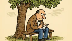 Dowcip: Siedzę pod lipą, piszę fraszkę...