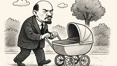 Dowcip: Włosy miał Lenin trochę czarne...